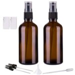 Amber Glass Spray Bottles for Essential Oils, Small, Empty, Fine Mist.